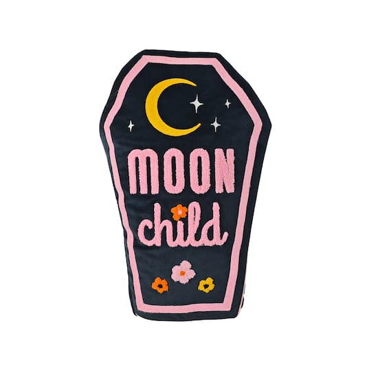 13" x 20" Moon Child Skeleton Coffin Pillow by Ashland®